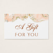 桃のマーリングデザインギフトカード (正面)