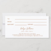 桃のマーリングデザインギフト券 (裏面)