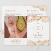 桃のマーリングデザイン2折パンフレット (正面/裏面)