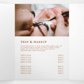 桃のマーリングデザイン3折パンフレット 三つ折りカード (内部中)