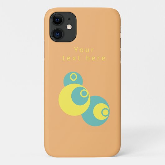 桃のミニマル円モダンiPhone / iPadケース Case-Mate iPhoneケース (裏面)