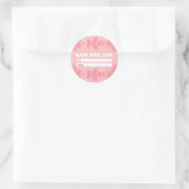 桃のモチーフをモチーフにした愛フローラ ラウンドシール (バッグ)