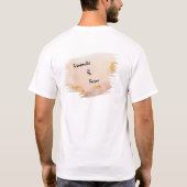 桃の上の毒マサソーガヘビをトランスミュート Tシャツ (裏面)
