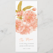 桃の八重花結婚のメニュー メニュー (正面)