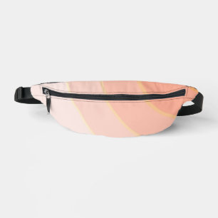 桃の円形の渦巻グラデーションき ファニーパック