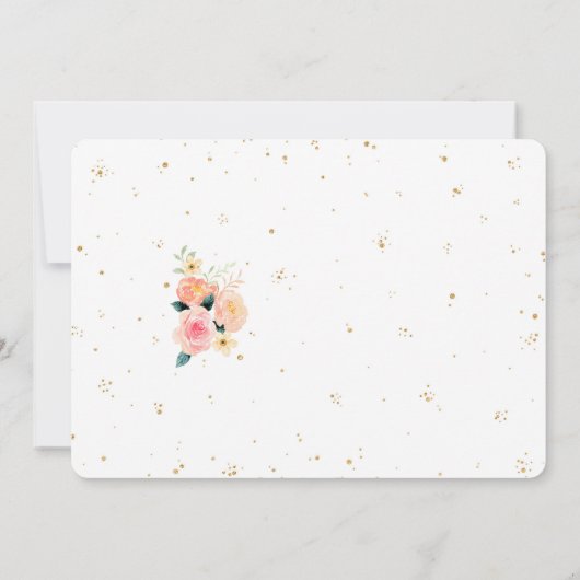 桃の写真招待状 招待状 (裏面)