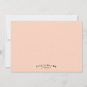 桃の十字架|洗礼招待状 招待状 (裏面)