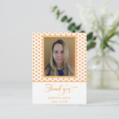 桃の卒業ありがとう写真はがき ポストカード (スタンド正面)