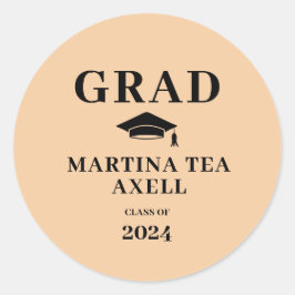 桃の卒業 ラウンドシール