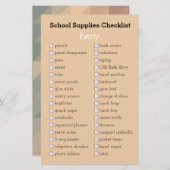 桃の学校用品ショッピング一覧 (正面/裏面)