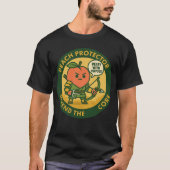 桃の守護者、コアを守れ Tシャツ (正面)