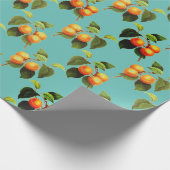 桃の実の模様 ラッピングペーパー (角)
