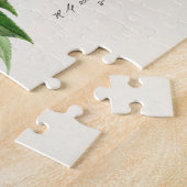 桃の小枝（Prunus Persica）果物の絵 ジグソーパズル (側面)