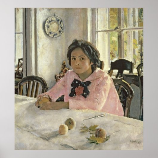 桃の少女， 1887 ポスター (正面)