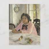 桃の少女， 1887 ポストカード (正面)