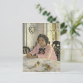 桃の少女， 1887 ポストカード (スタンド正面)