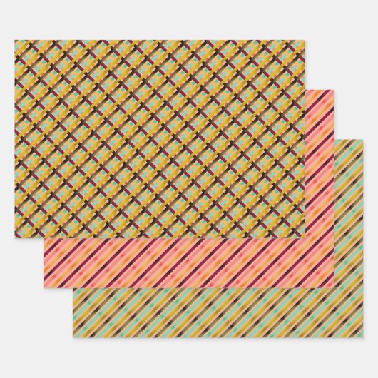 桃の引き出し棚ライナー又はかわいらしギフトラップ ラッピングペーパーシート (セット)