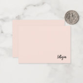 桃の手書き名札カード ノートカード (正面/裏面インサイチュ)
