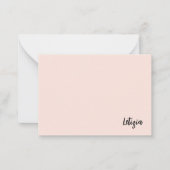 桃の手書き名札カード ノートカード (正面)