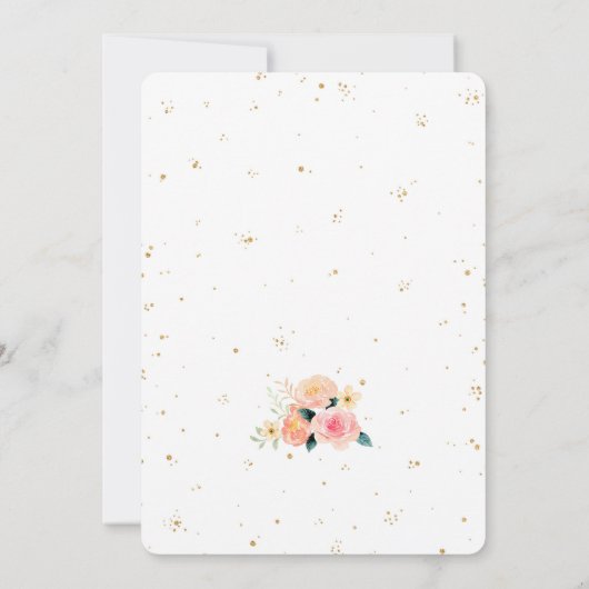 桃の招待状 招待状 (裏面)