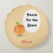『桃の星』|丸枕 ラウンドクッション (裏面)