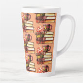 桃の本とお茶 カフェラテマグ (右)