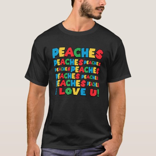 桃の桃あなたが大好き Tシャツ (正面)