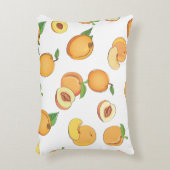 桃の模様 アクセントクッション (正面(垂直))