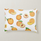 桃の模様 アクセントクッション (裏面)