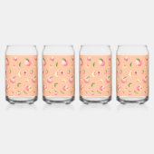 桃の模様 ガラス缶 (右)