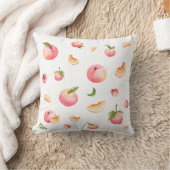 桃の模様 クッション (ブランケット)