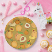 桃の模様 ペーパープレート (パーティー)