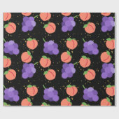 桃の模様 ラッピングペーパー (フラット)