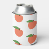 桃の模様 缶クーラー (缶正面)