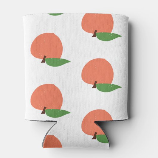 桃の模様 缶クーラー (裏面)