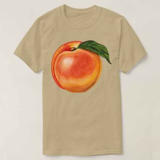 桃の模様 Tシャツ (デザイン正面)