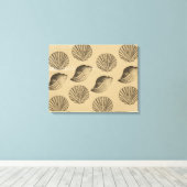 桃の殻 キャンバスプリント (インサイチュ (ウッドフロア))