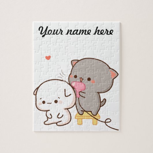 桃の毛を作るゴマパズル ジグソーパズル (縦)