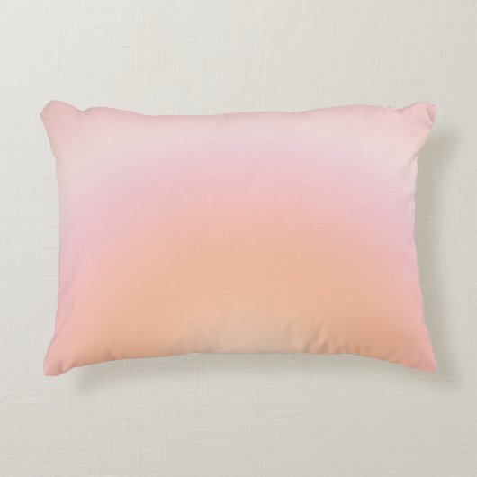 桃の毛羽模様 アクセントクッション (正面)