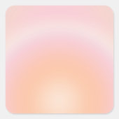 桃の毛羽模様 スクエアシール (正面)