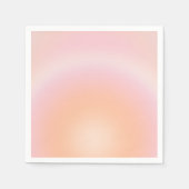 桃の毛羽模様 スタンダードカクテルナプキン (正面)