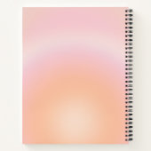 桃の毛羽模様 ノートブック (裏面)