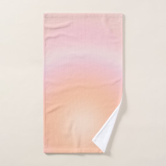 桃の毛羽模様 バスタオルセット (ハンドタオル)