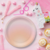 桃の毛羽模様 ペーパープレート (パーティー)