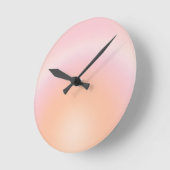 桃の毛羽模様 ラウンド壁時計 (傾斜)