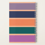 桃の毛羽立モノグラムのフルネームに関するメモ ノートブック (裏面)