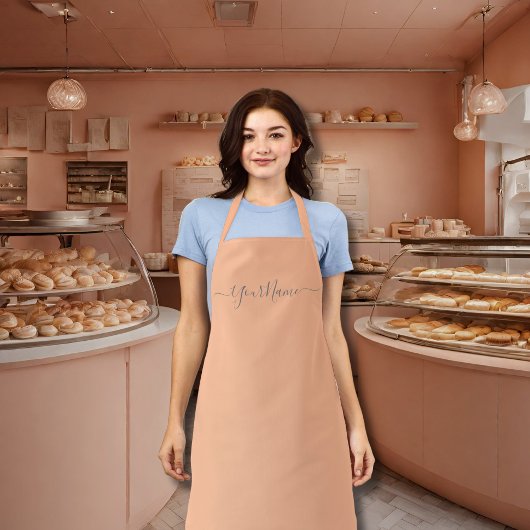 桃の毛羽色 – スクリプエレガントト エプロン