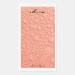 桃の水滴キッチンタオル