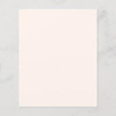 桃の水色のフローラ予算の誕生日 (裏面)