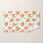 桃の水色ハンドタオル ハンドタオル (ハンドタオル)